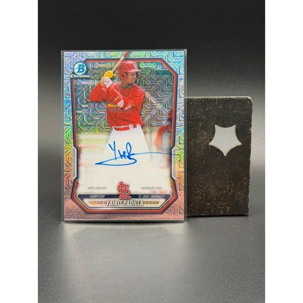 2026 Bowman Chrome Yairo Padilla Mojo Auto BMA-YP St. Louis Cardinals
